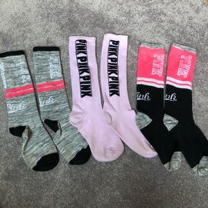 Set of 3 Victoria’s Secret PINK socks